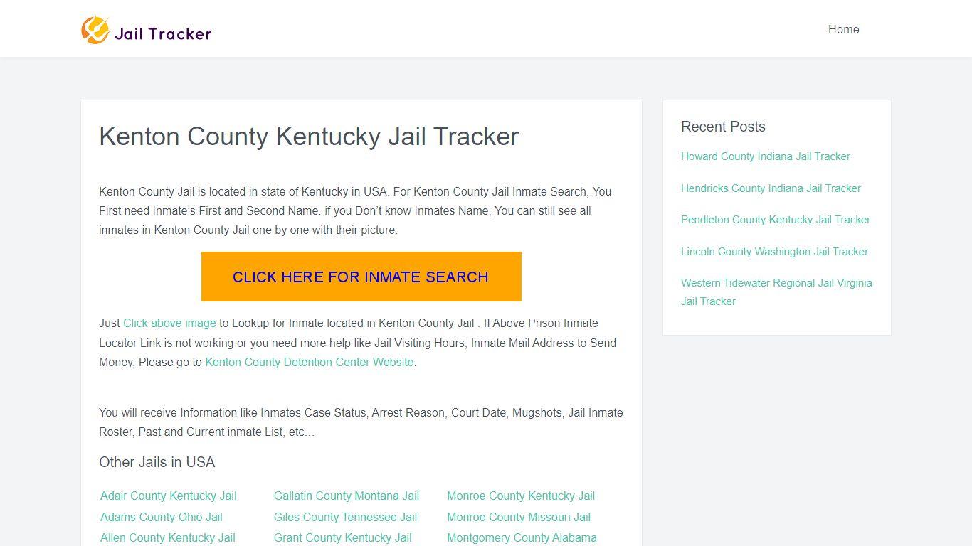 Kenton County Kentucky Jail Tracker - Inmate Search Online